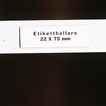 Etikettholder i plast 26x75mm